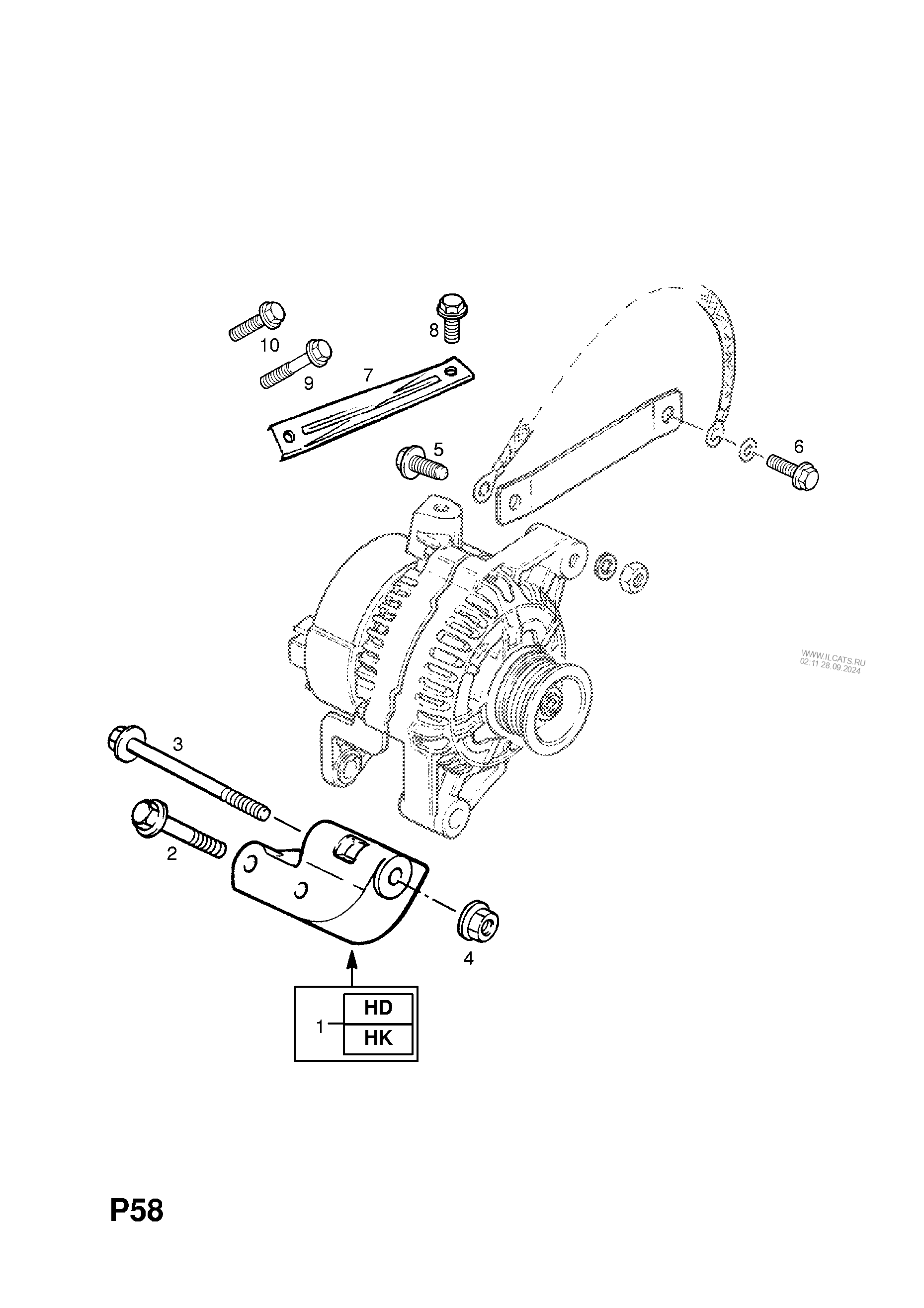 Схема генератора опель