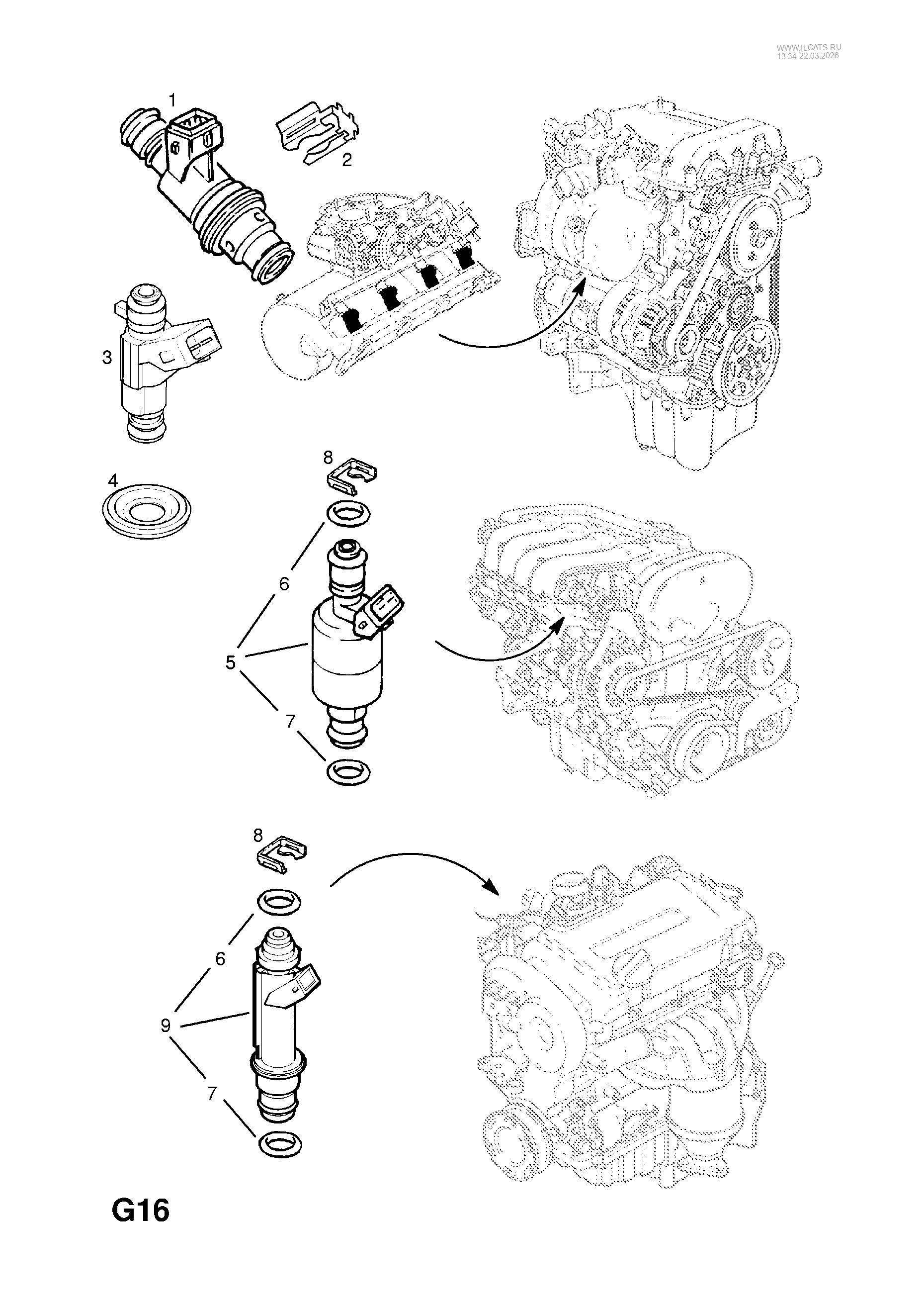 ПРИВОДНОЙ РЕМЕНЬ,ШЕСТЕРНЯ И ШКИВЫ ГАЗОРАСПРЕДЕЛИТЕЛЯ OPEL ASTRA-G ...