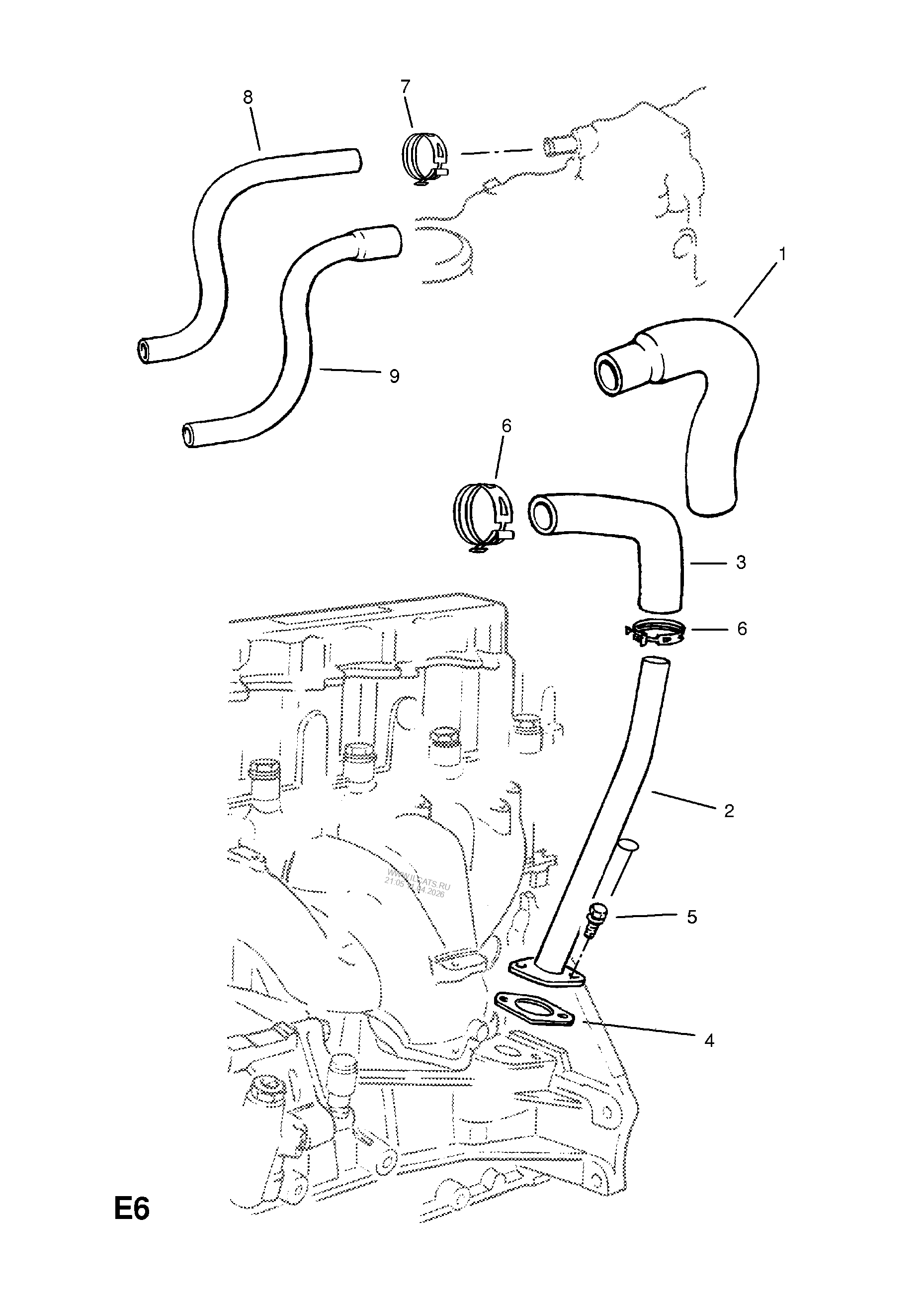 ВАКУУМНЫЙ НАСОС OPEL OMEGA-B
