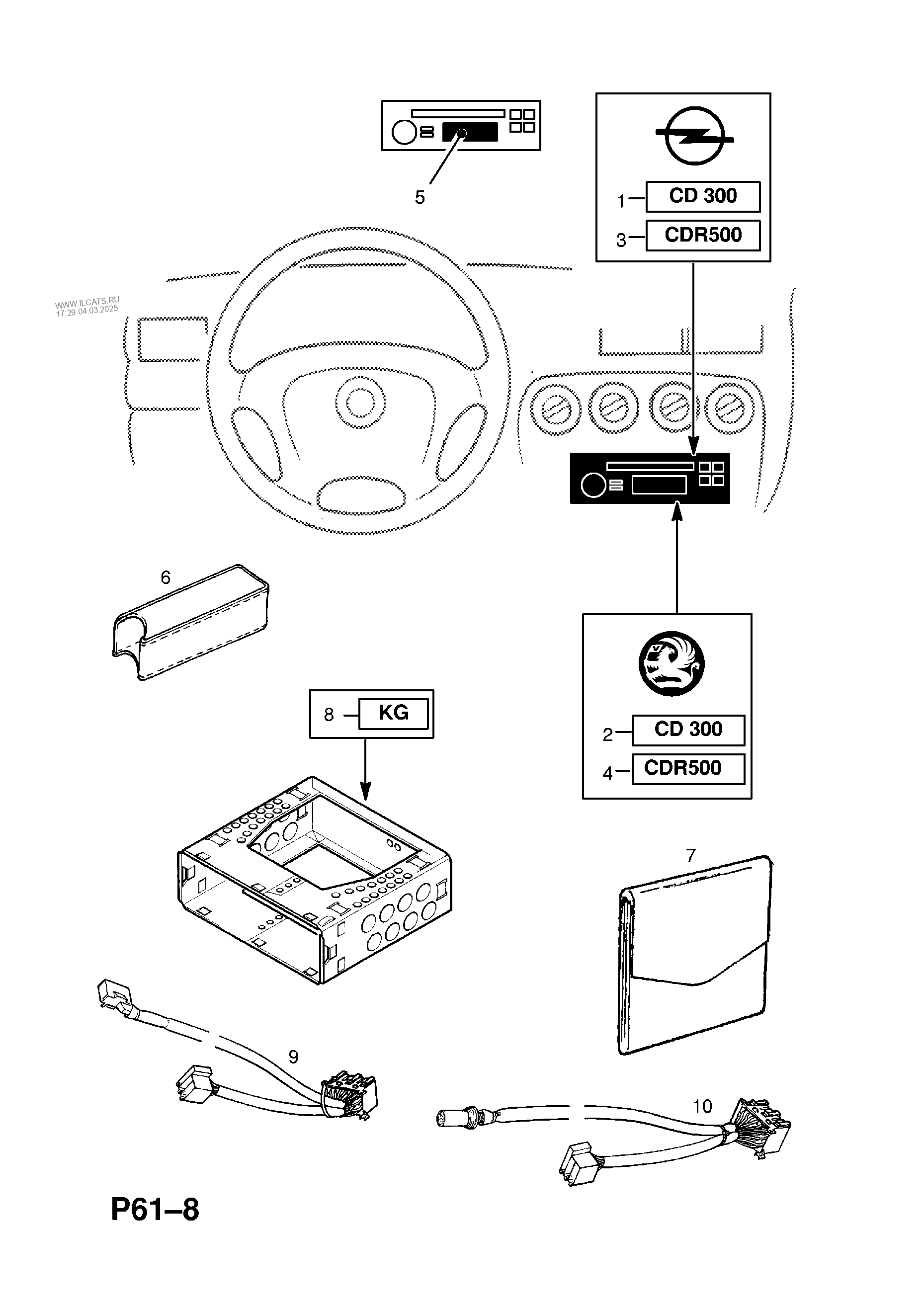 Compact Disc Radio Exchange Opel Omega B