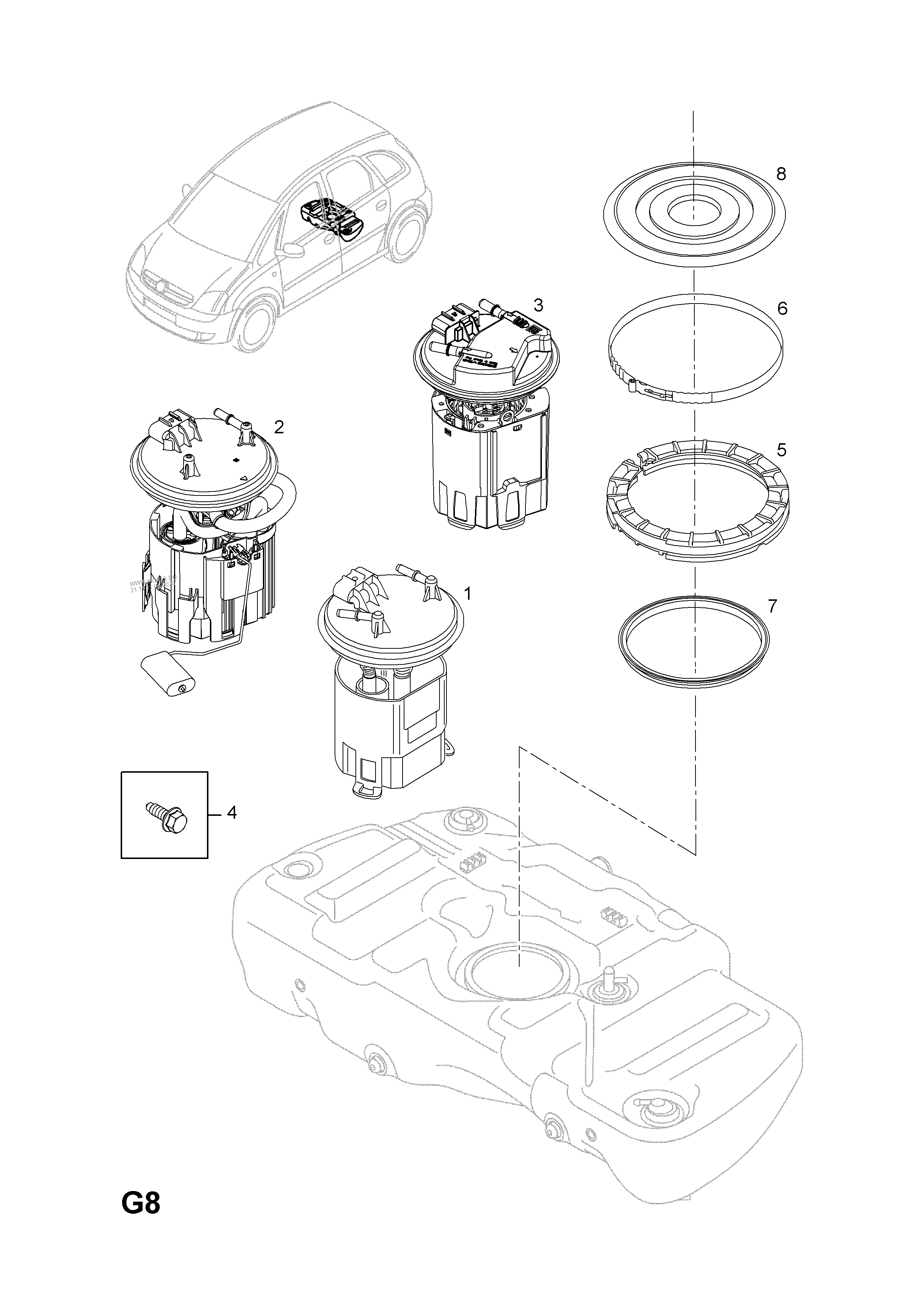 КРЕПЛЕНИЯ ДВИГАТЕЛЯ OPEL MERIVA-A