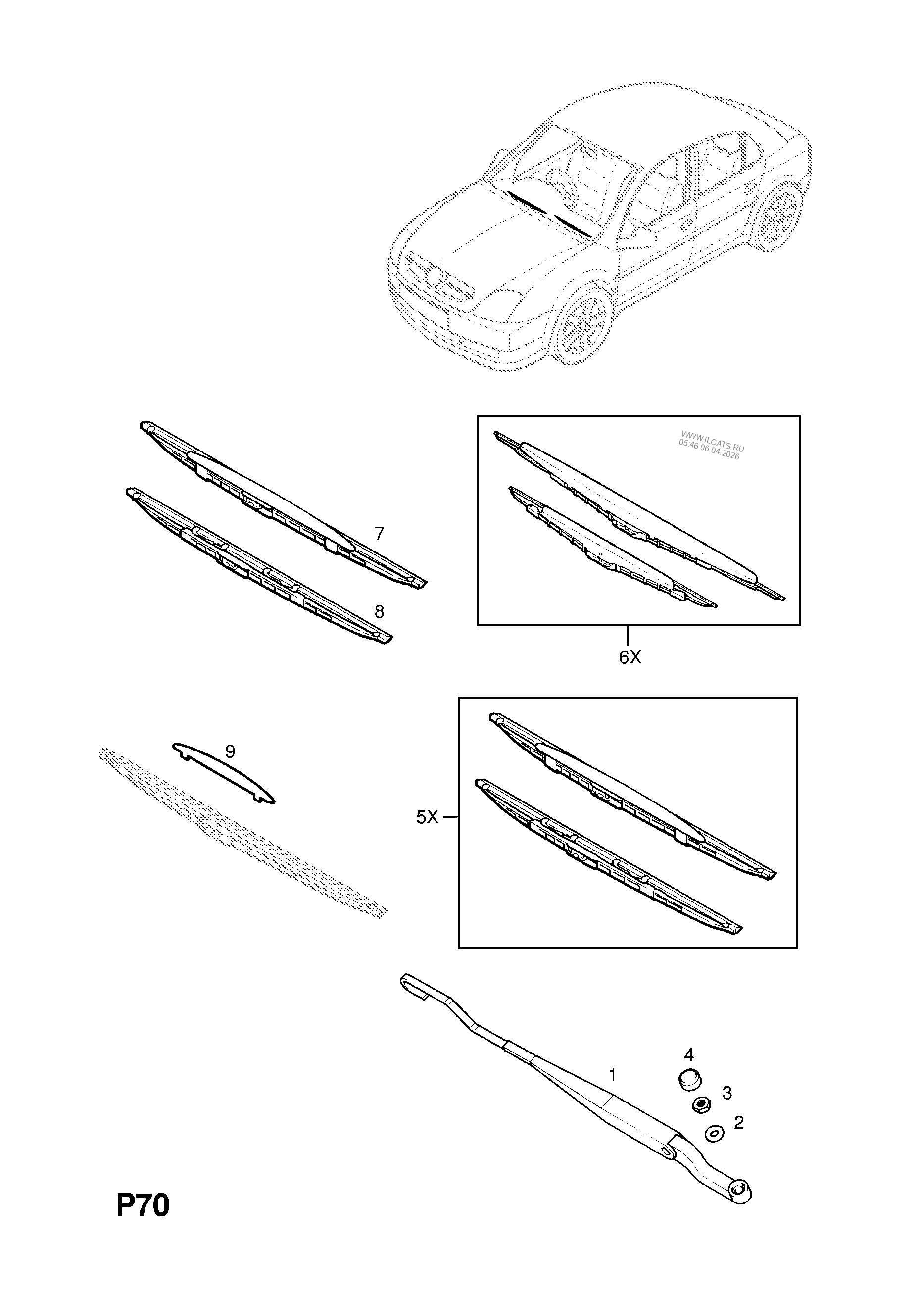 ТРУБКИ ОХЛАЖДАЮЩЕЙ ЖИДКОСТИ (ПРОДОЛЖ.) OPEL VECTRA-C