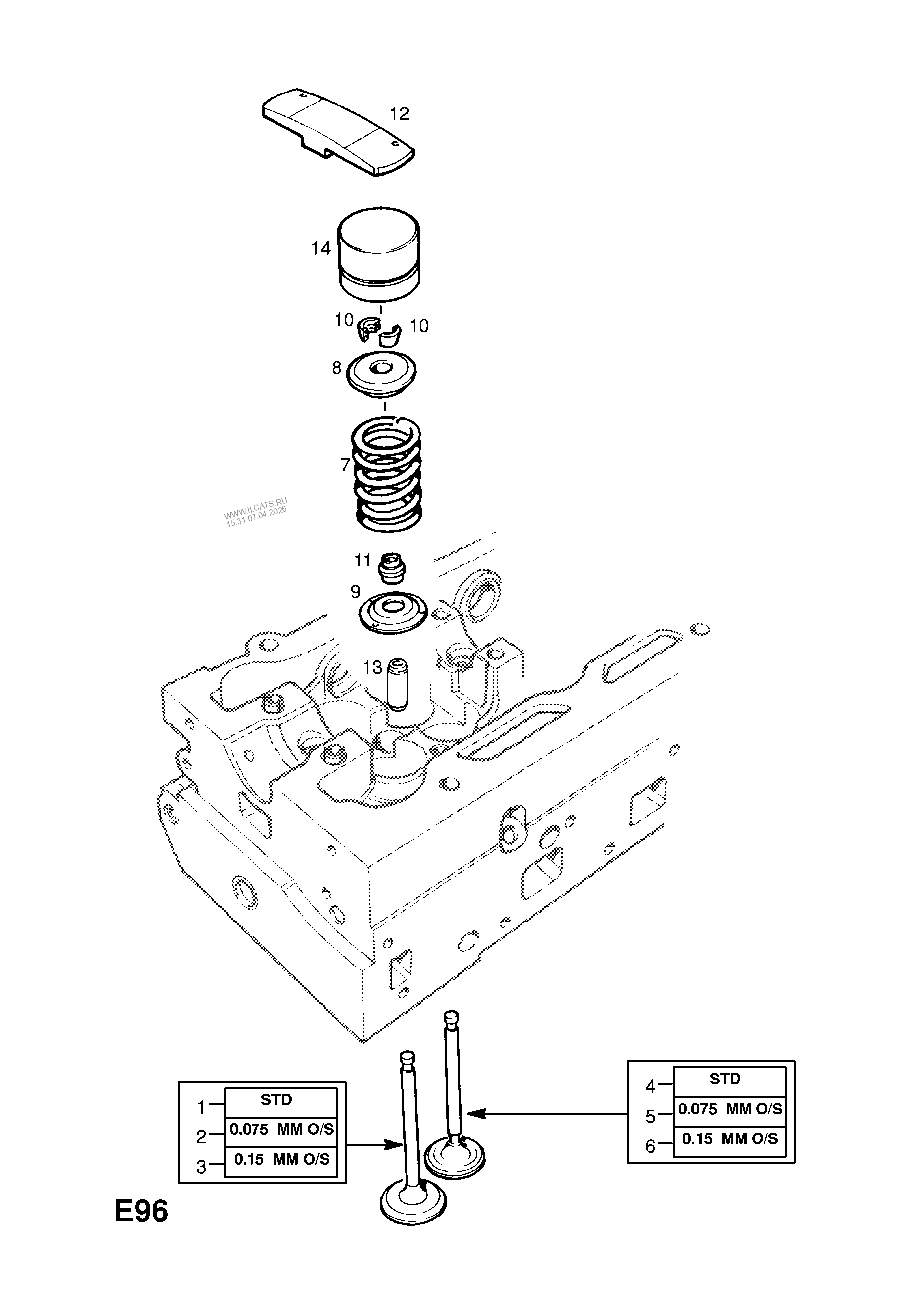 ШЛАНГИ И ТРУБКИ (ПРОДОЛЖ.) OPEL VECTRA-C
