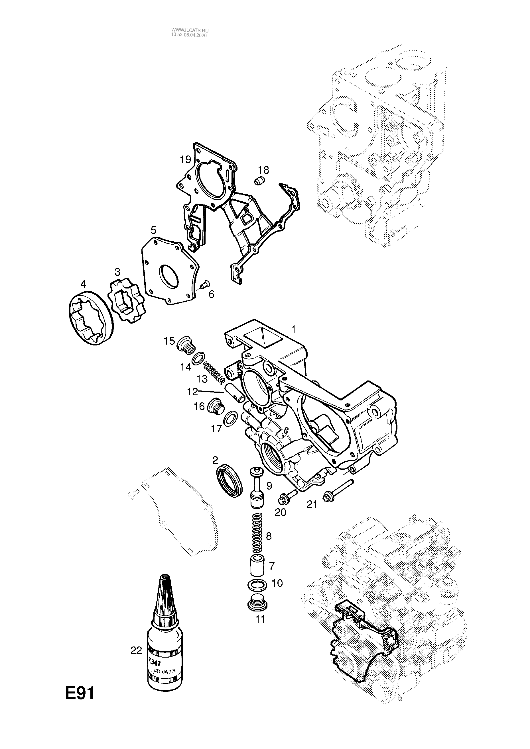 ШЛАНГИ И ТРУБКИ (ПРОДОЛЖ.) OPEL VECTRA-C
