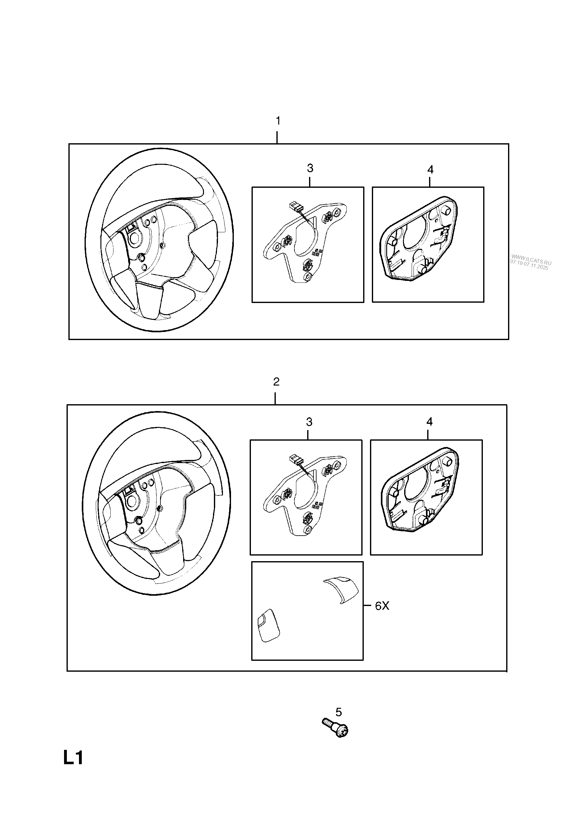 STEERING WHEEL OPEL VECTRAC