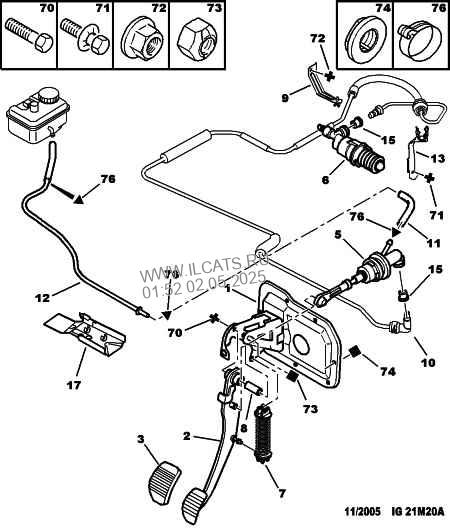 Clutch Control Master Cylinder Peugeot 406 Restyling 5 Doors Family Estate 1 6 I 16v