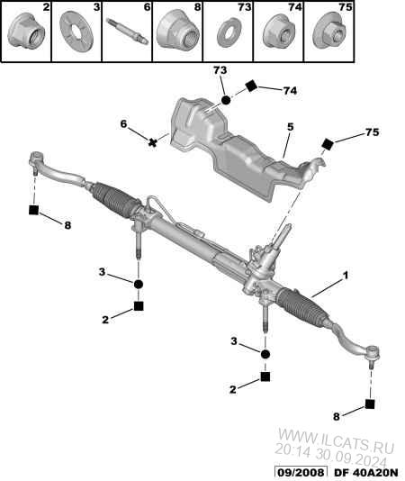 Рулевая рейка peugeot 407