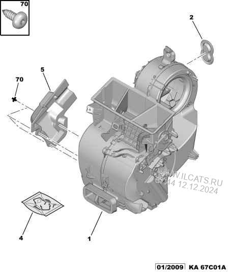 Heater Assy Peugeot 206 4 Door Saloon 1 6 I 16v 110 Tu5jp4