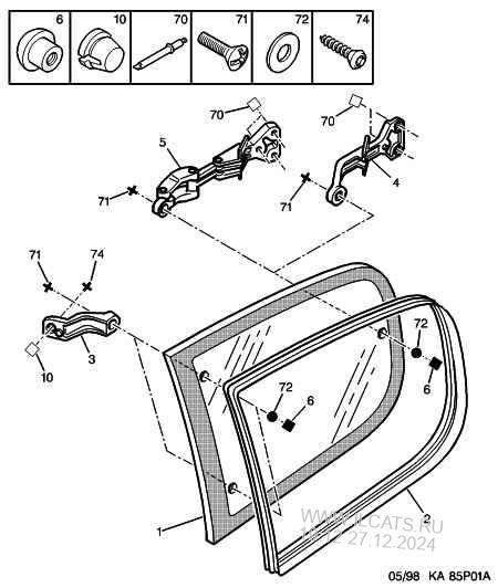 Rear Quarter Window And Motoreducer Peugeot 206 5 Door Estate 2 0 I 16v 138