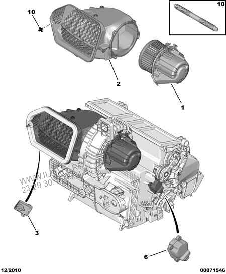 Air Puller Air Entry Module Reducer Peugeot 407 Coupe 2 Doors 3 0 Hdi Particle Emission Filter