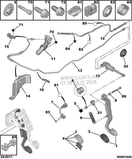 Clutch Control Master Cylinder Peugeot 308 3 Door Saloon 2 0 Hdi 163 Pef