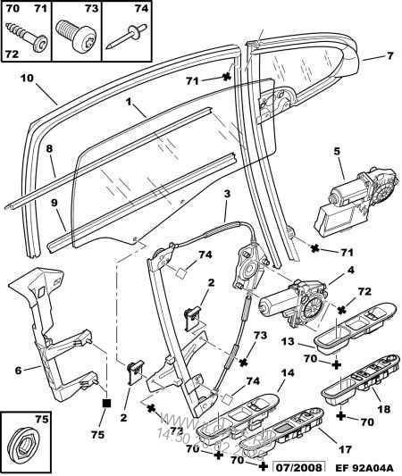 Front Hinged Side Door Glass Peugeot 307 Restyling 5 Door Saloon 2 0 I 16v 143