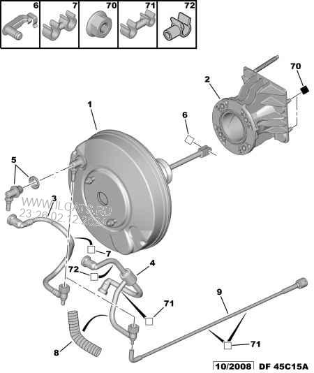 Brake Apmlifier Union Peugeot 407 Coupe 2 Doors 3 0i V6 24v 210 Es9j4