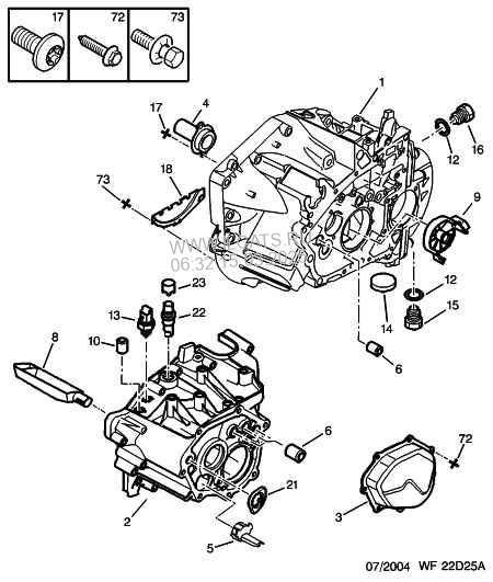 Engine Clutch Housing Manual Gearbox Peugeot 607 4 Door Saloon 3 0i V6 24v 210 Es9j4s