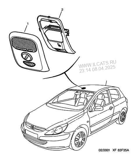 Potolochnaya Konsol Peugeot 307 3 Dvernyj Sedan Dlya Predpriyatij 1 4 I 75 Tu3jp