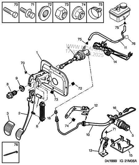 Clutch Control Master Cylinder Peugeot 406 Restyling 5 Door Estate 2 2 Hdi 136