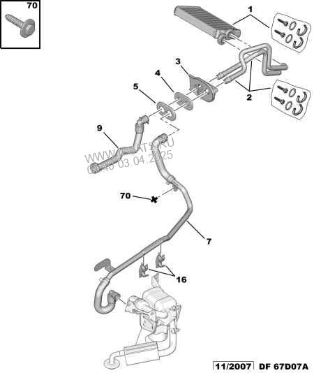 Heater And Water Hoses Peugeot 407 5 Door Estate 3 0i V6 24v 210 Es9j4