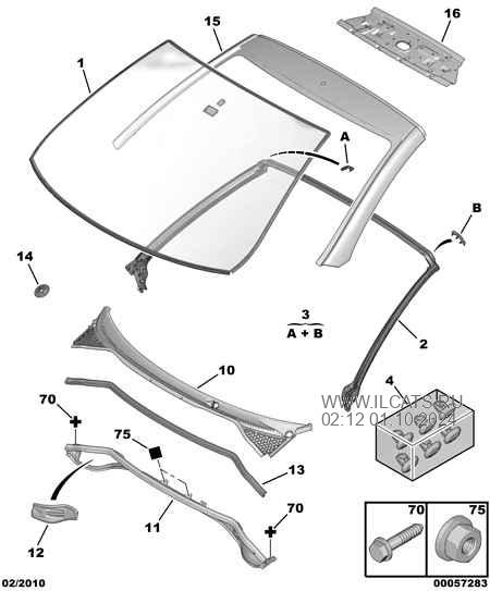 Лобовое стекло peugeot 207