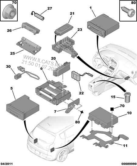 Autoradio Antiparasitage Peugeot 3008 Cross Over 5 Portes 1 6 Thp 16v 163