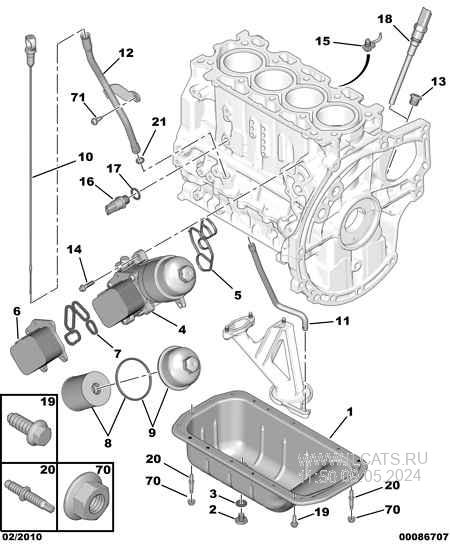 Engine Oil Sump Filter Probe Peugeot 307 5 Door Estate 1 4 Hdi 70