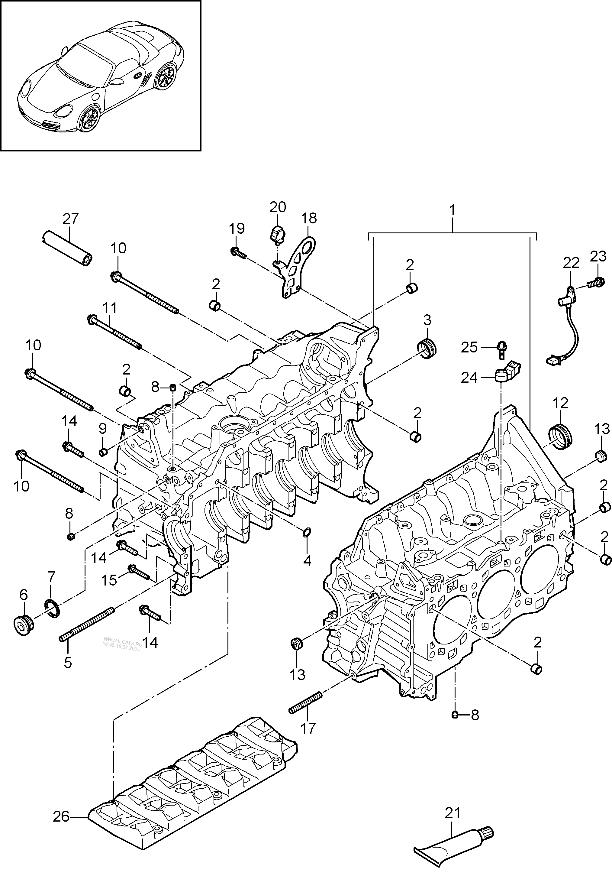  porsche cayman 2 generati