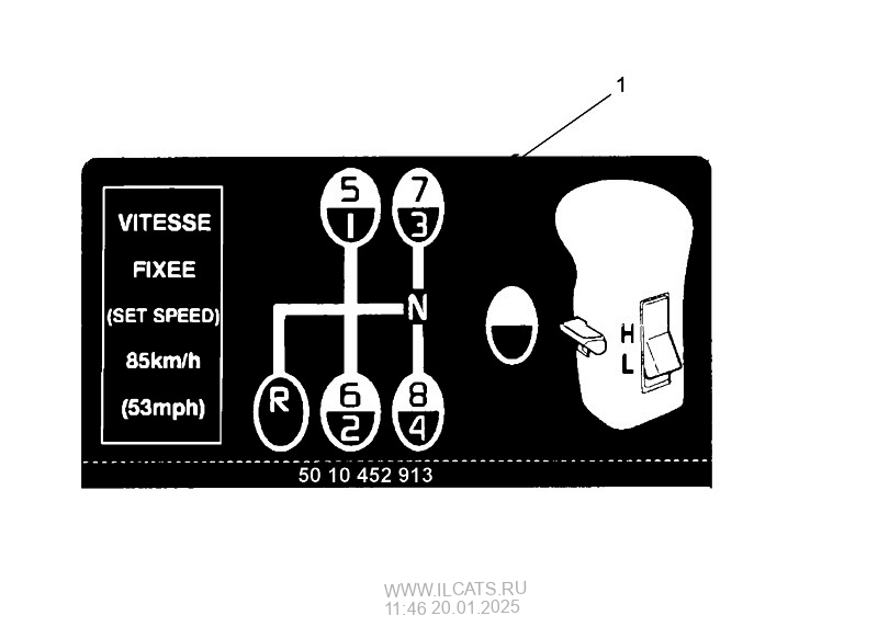 Рено магнум переключение передач схема