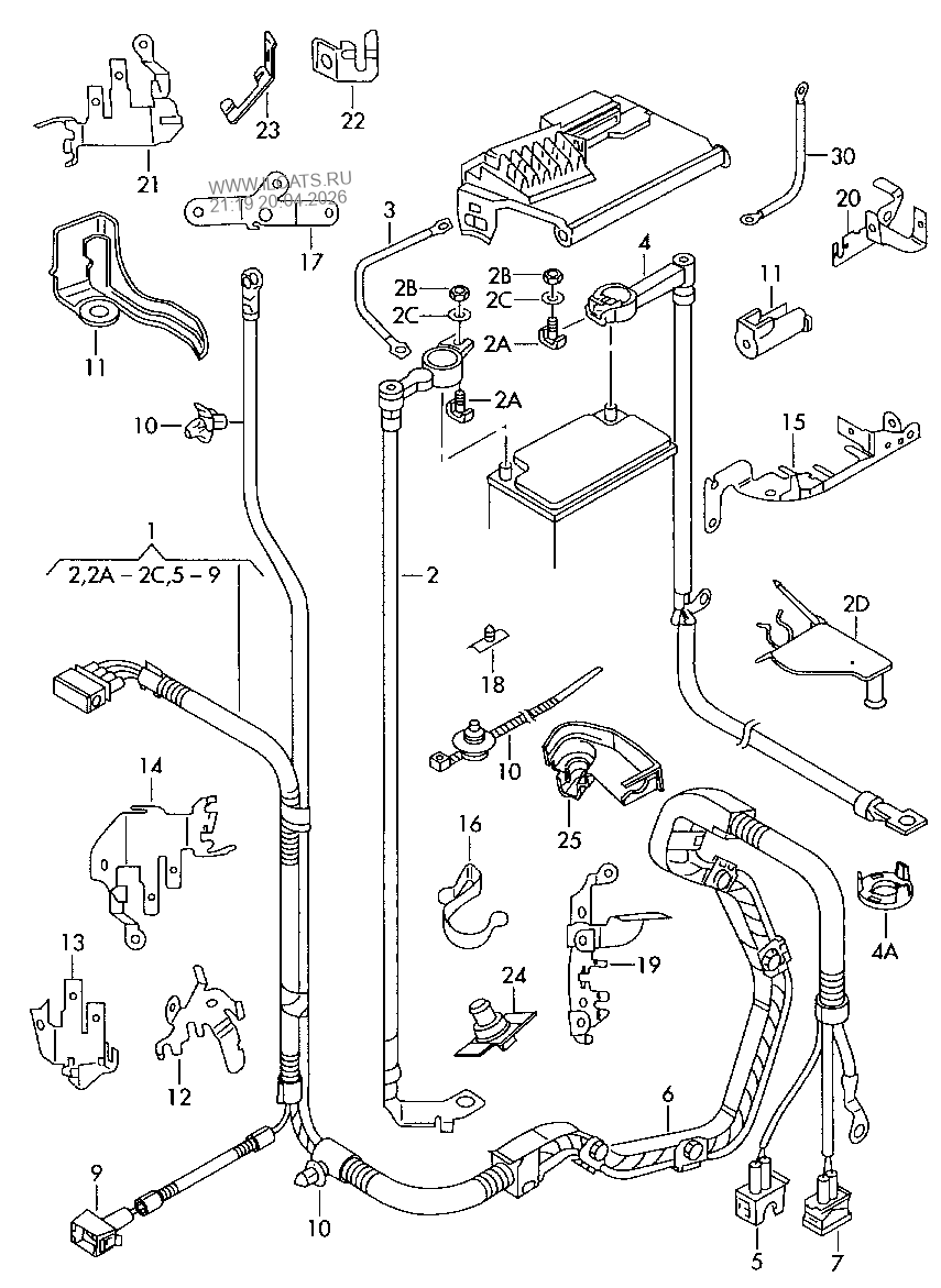Шланги ОЖ и трубки. Бачок, компенсационный SEAT CORDOBA/VARIO