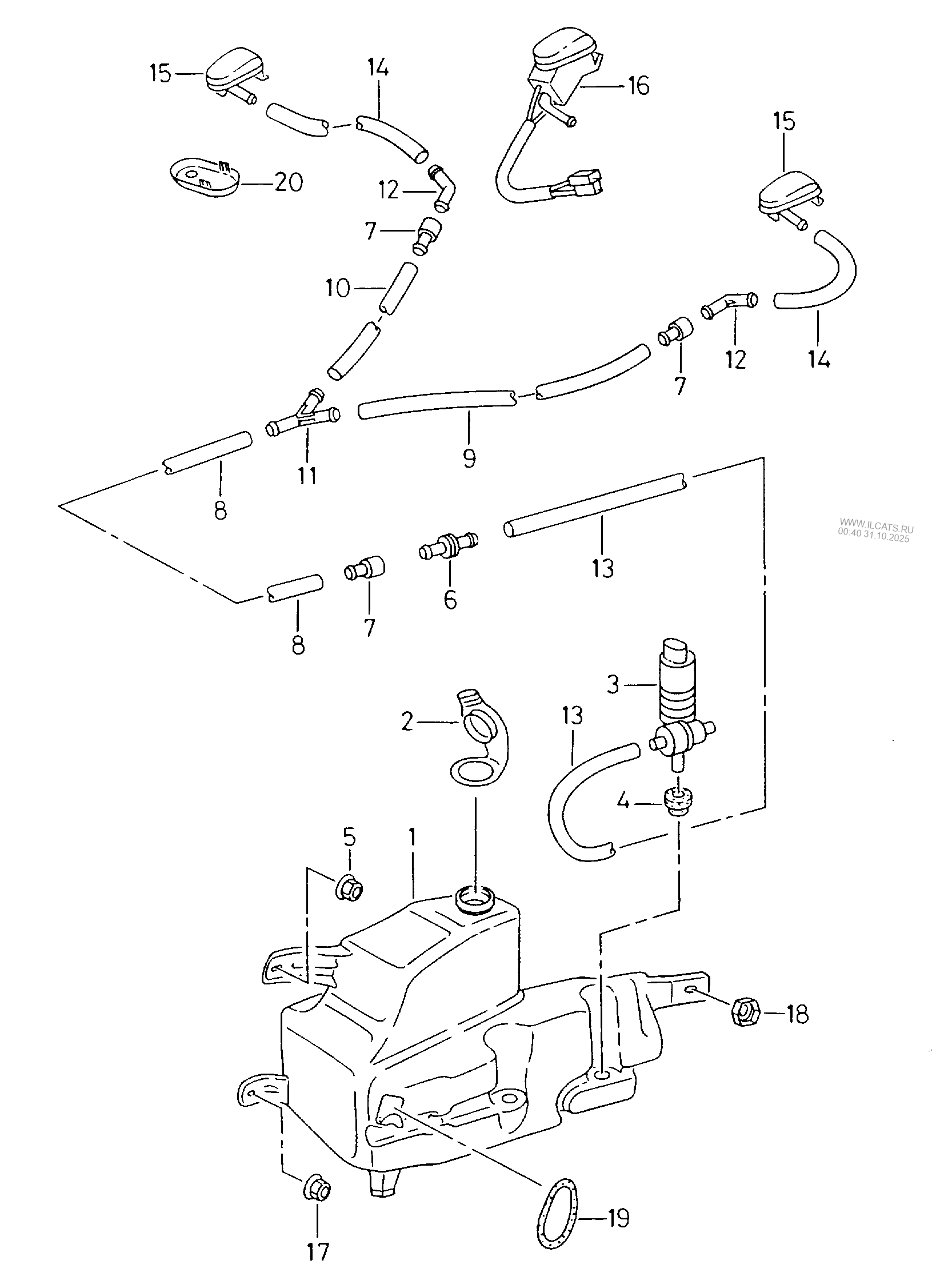 windscreen washer system SEAT
