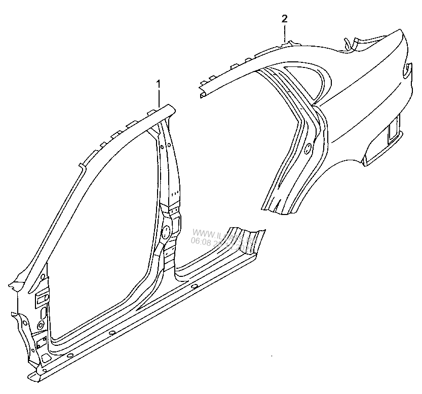sectional parts for the side section SEAT CORDOBA/VARIO