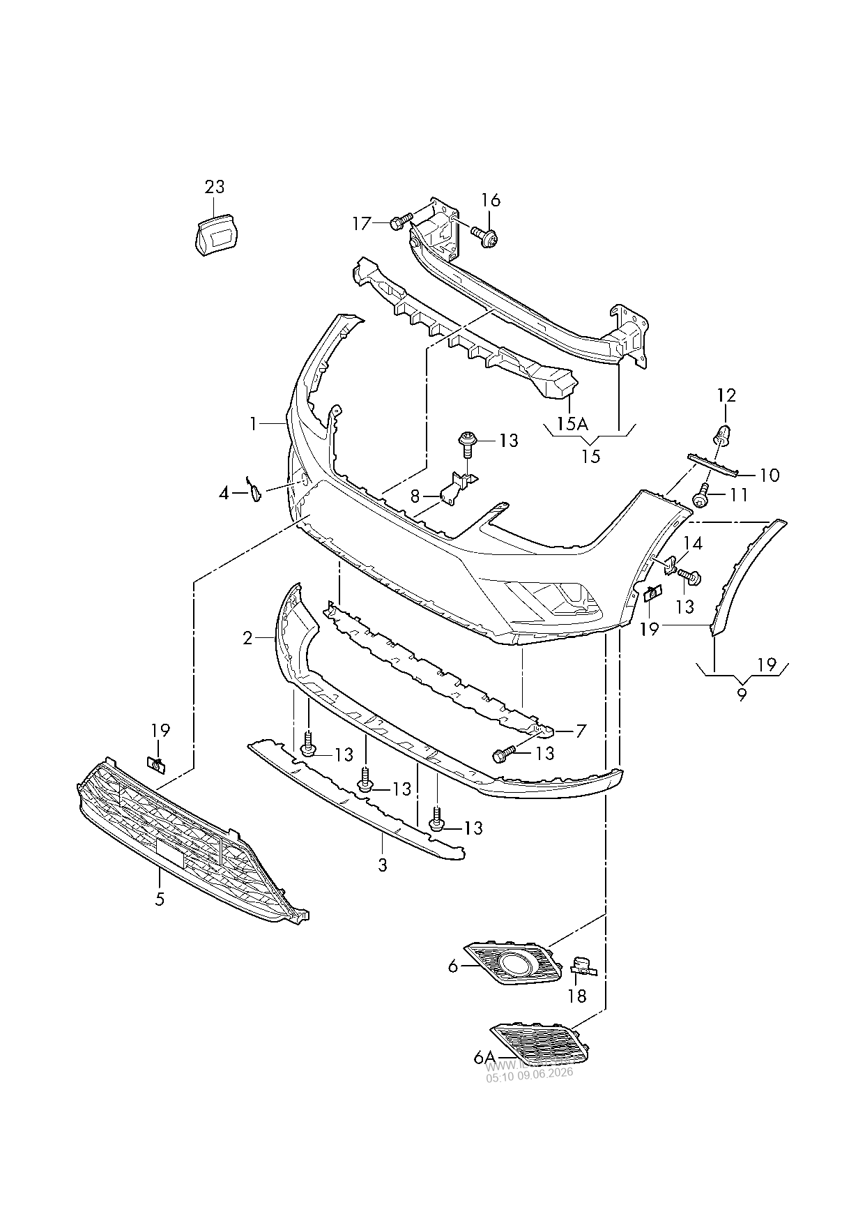 bumper SEAT ARONA