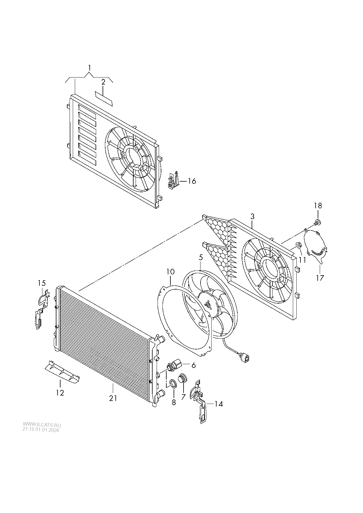 fan ring. air guide SEAT