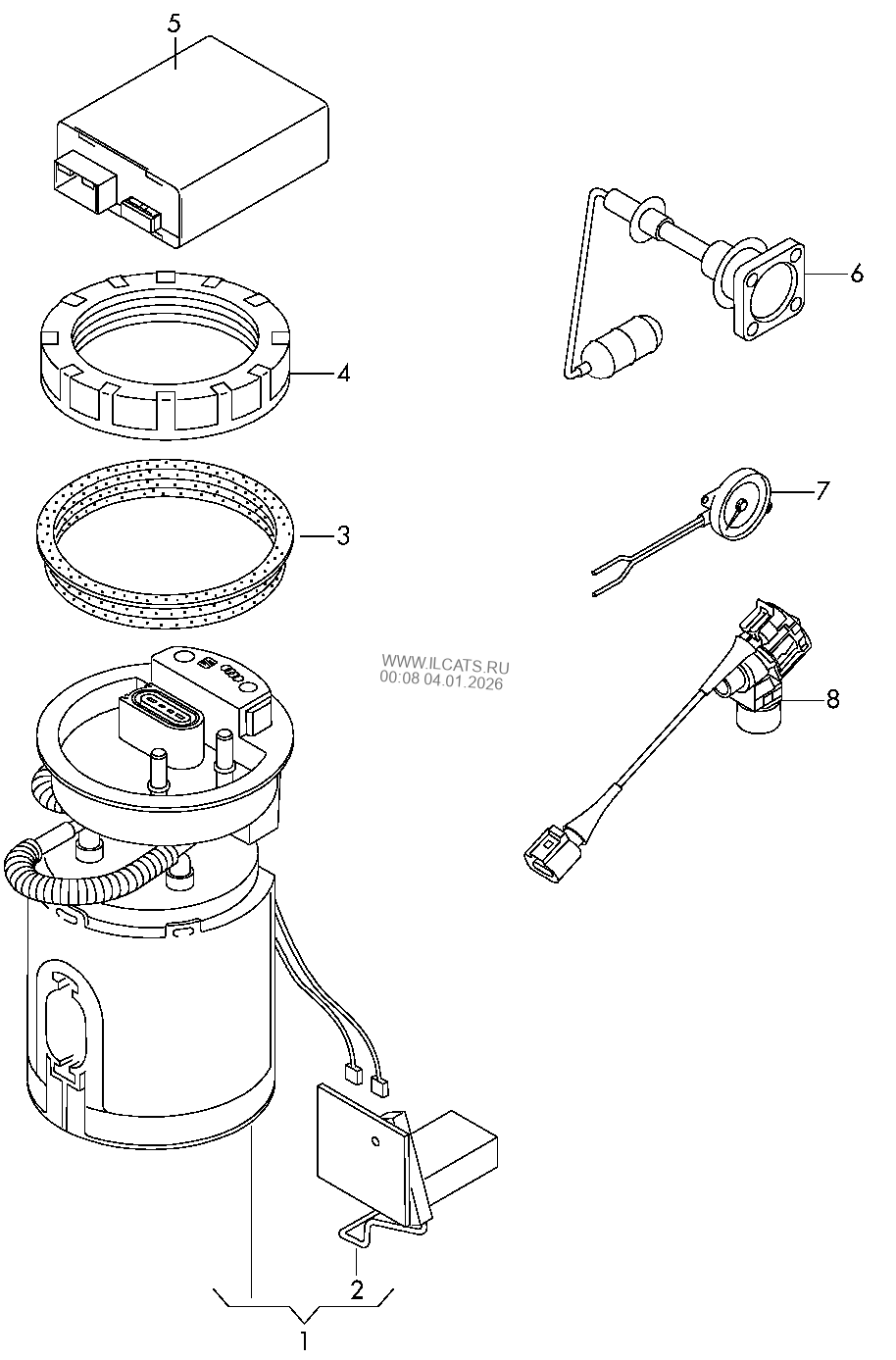 fuel delivery unit and sender for fuel gauge SEAT