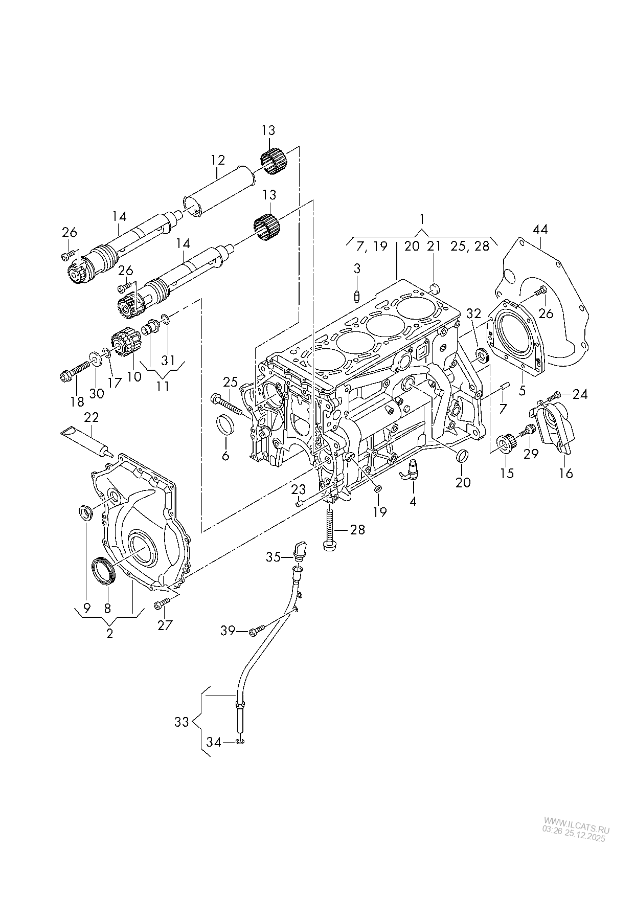 crankcase housing SEAT ATECA