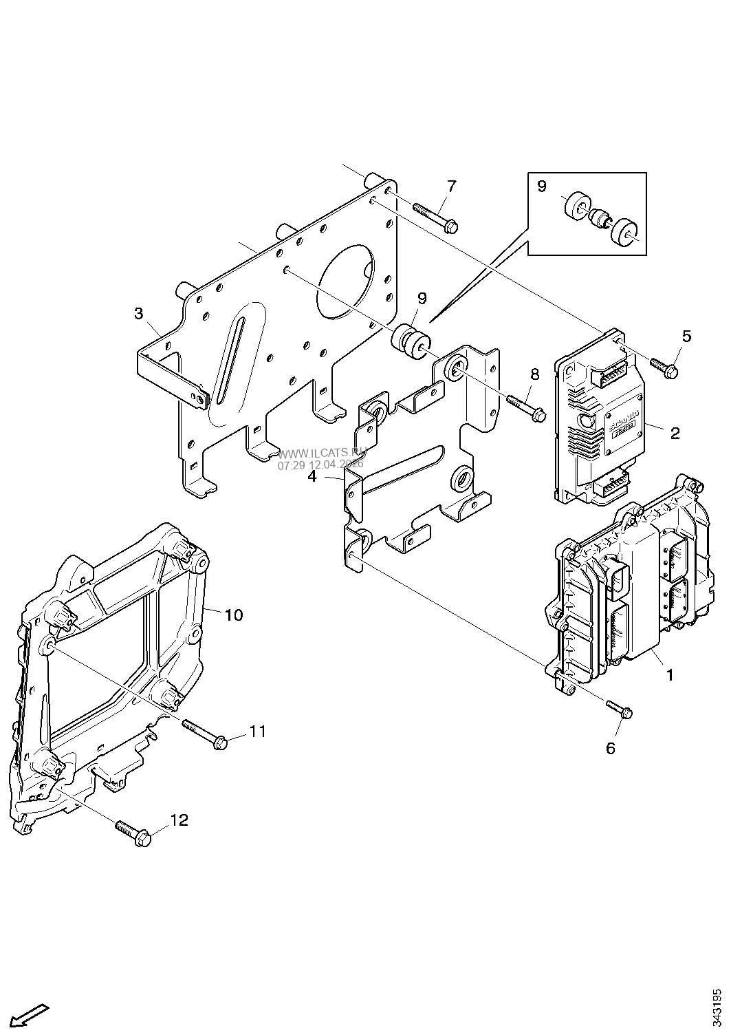 Брызговик, двухсекционный, кабина с низким входом SKANIA K113 TLA/TRA