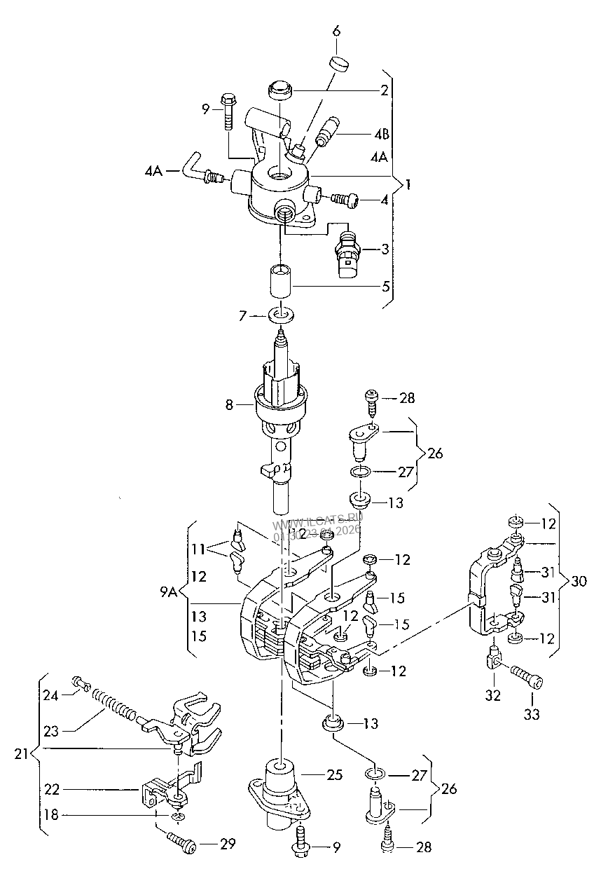 connecting and mounting parts for alternator. polyvbelt. for vehicles