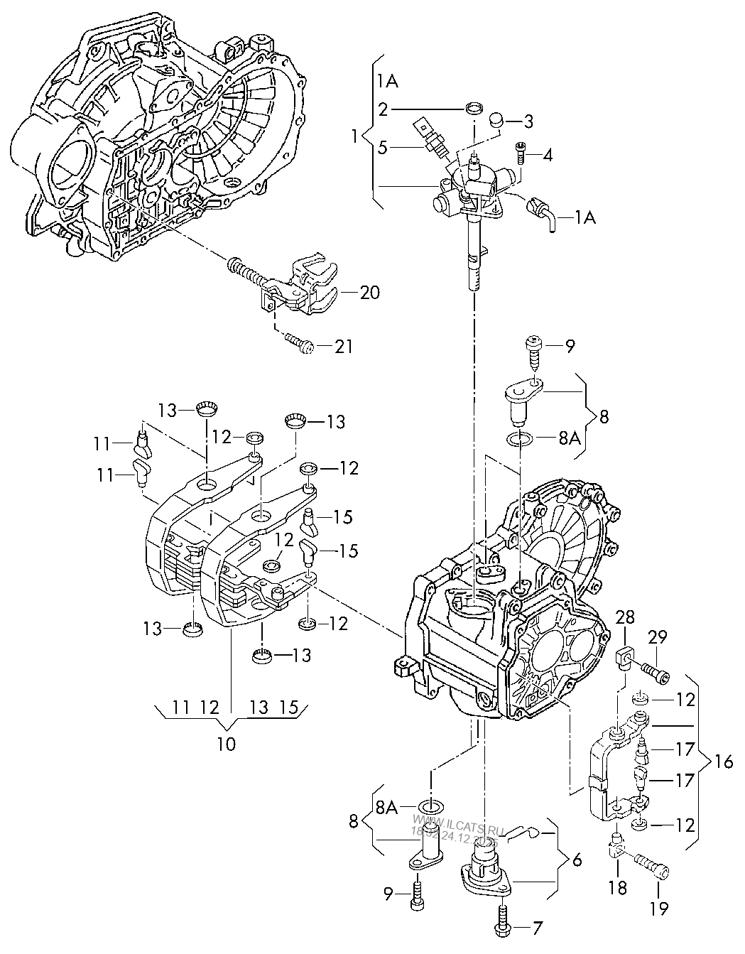 switch unit. selector fork. for 6 speed manual gearbox SKODA KAROQ