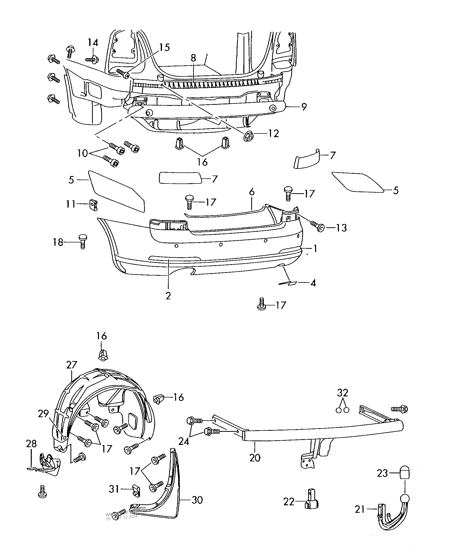 bumper SKODA OCTAVIA MING RUI