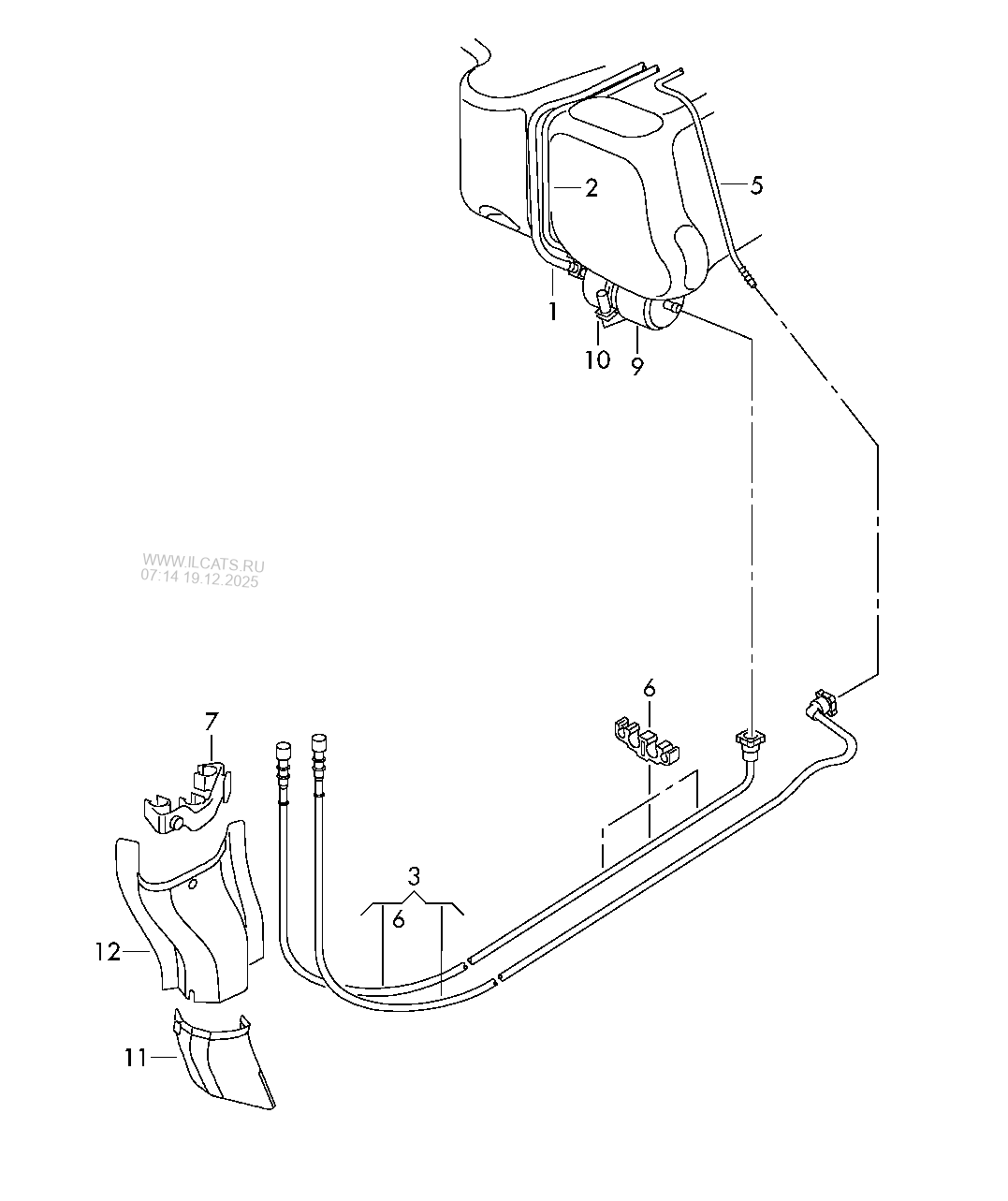 fuel line. fuel filter SKODA FABIA
