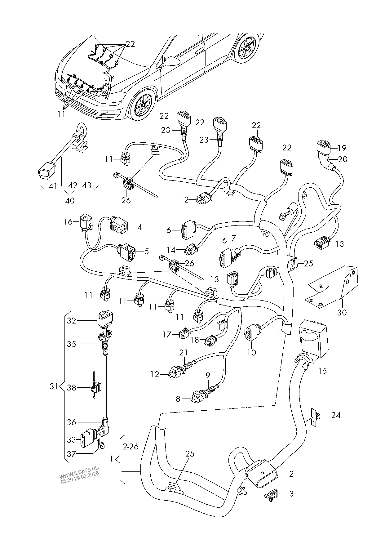 Блок цилиндров. Масляный поддон SKODA RAPID