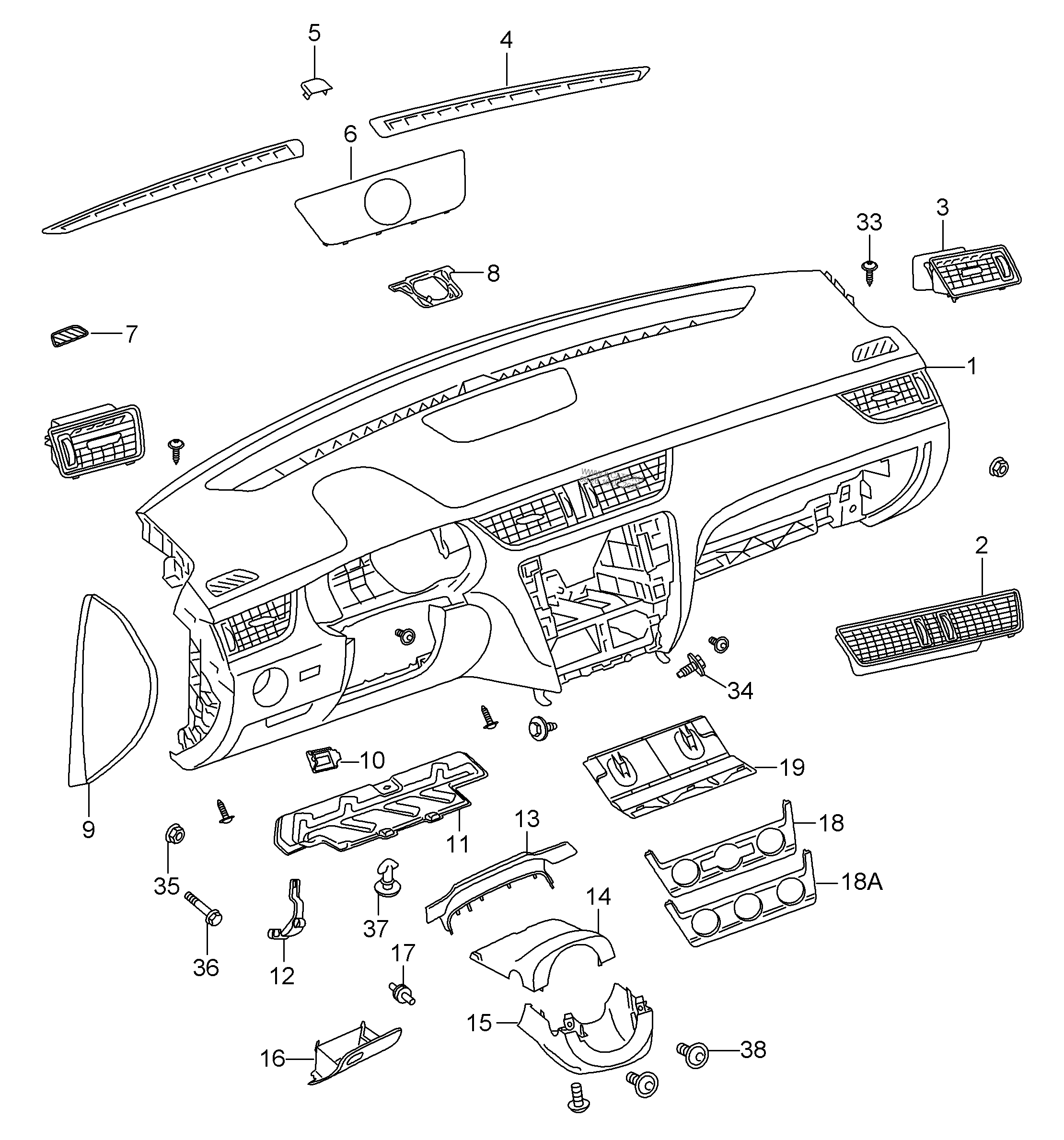 Panel Priborov Skoda Octavia Ming Rui