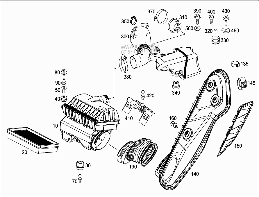 Короб воздушного фильтра zzr 400