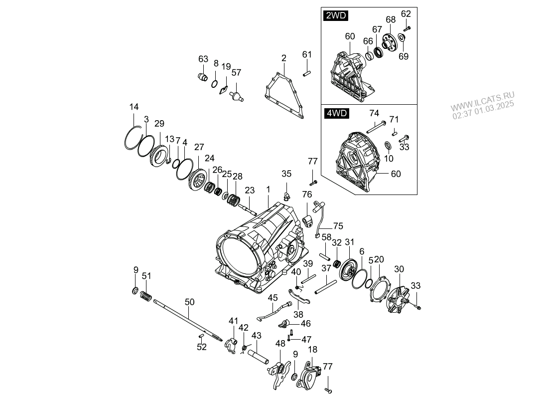 Transmission Housing M78 Dsi 6a T Ssangyong Kyron