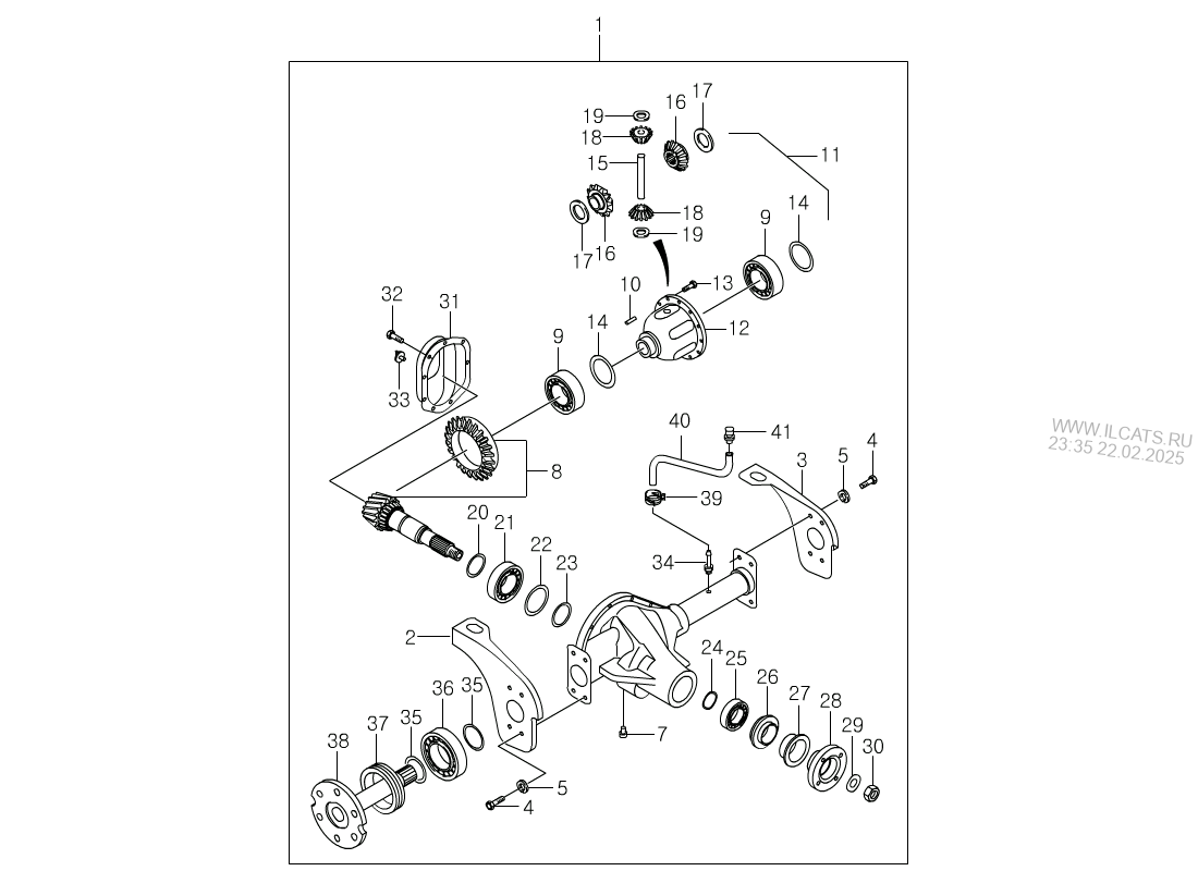 Front Axle Ksc Ssangyong Musso Sports