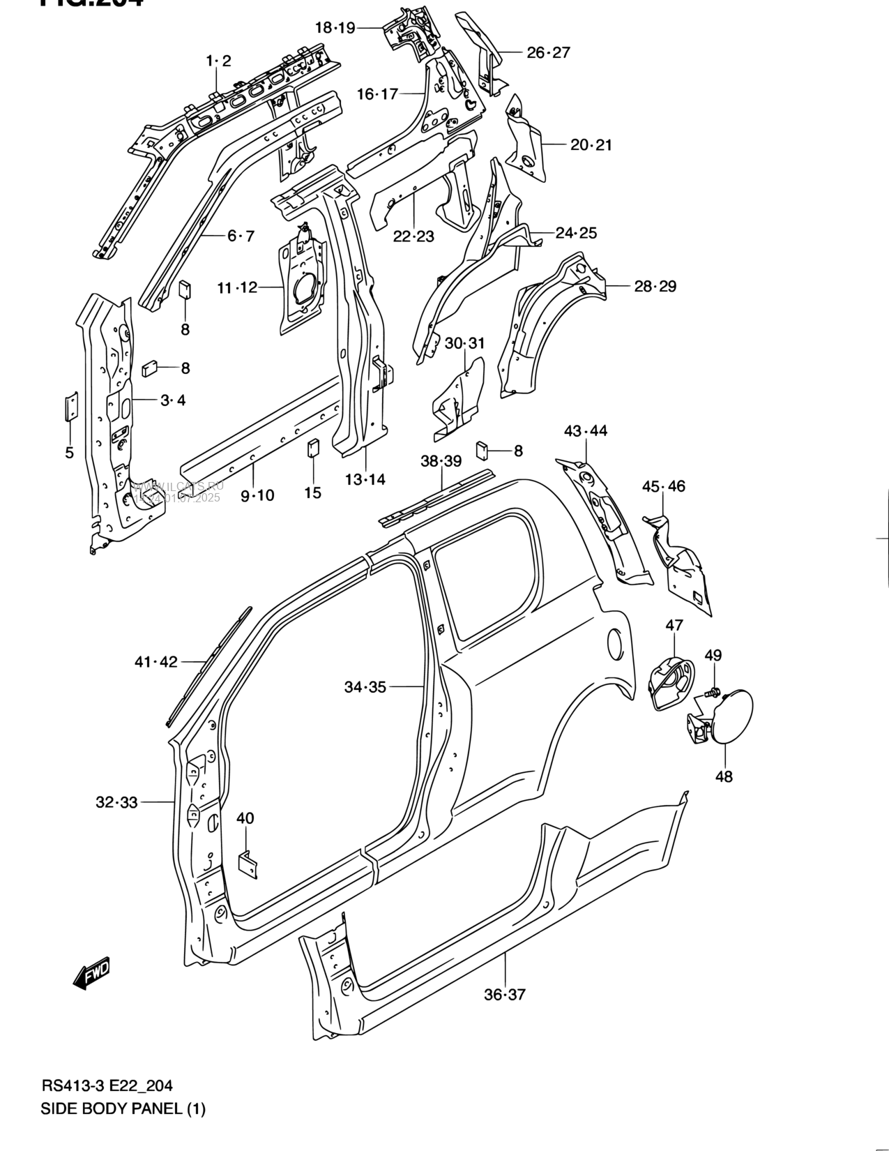 Side Body Panel 3dr Suzuki Swift Rs413 3 Magyar