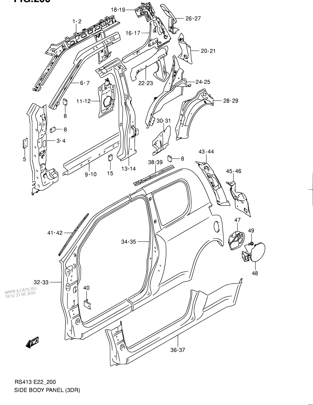 Side Body Panel 3dr Suzuki Swift Rs416 2 Magyar