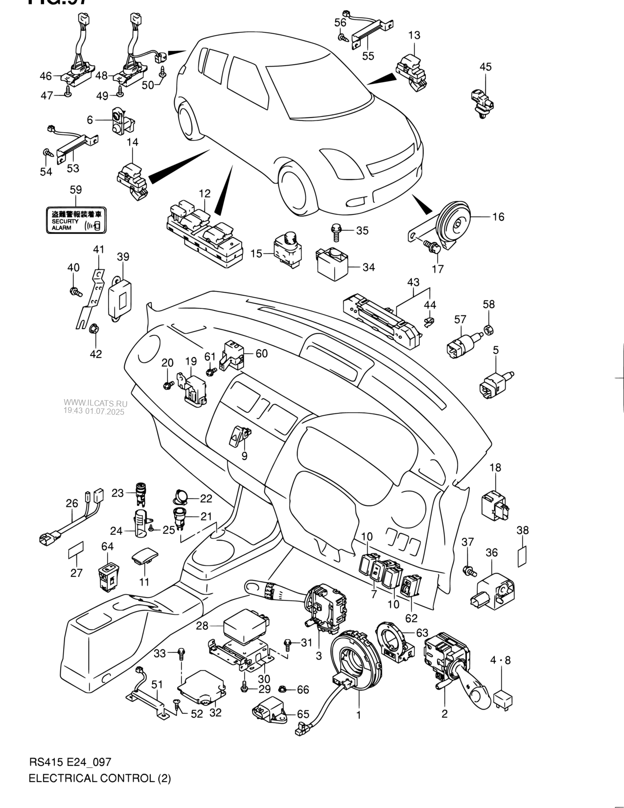 Electrical Control Rhd Suzuki Swift Rs413 2