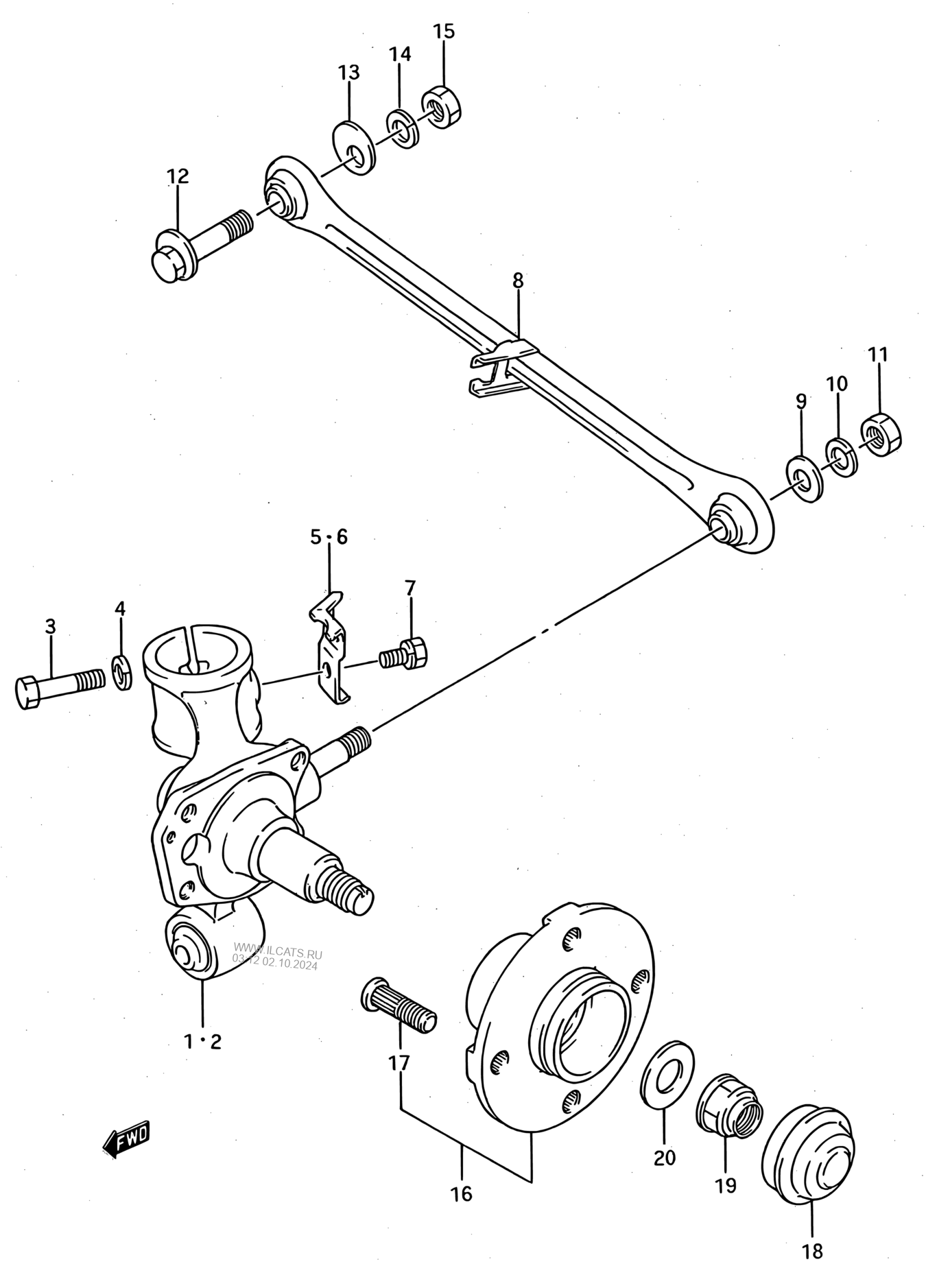 Rear Axle 2wd 3dr Gti Suzuki Swift Sf413 E01