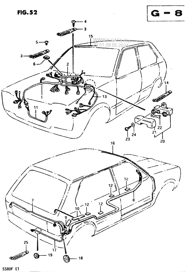 A Wiring Harnes Diagram For Suzuki D 80