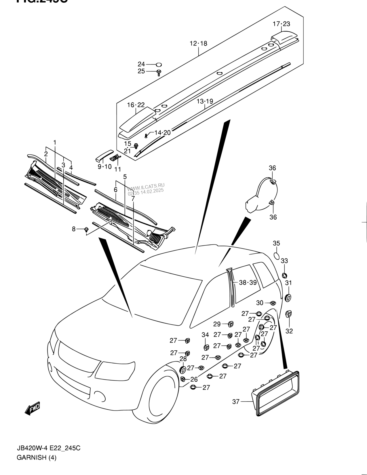 Oblicovka Rhd W Roofrail Suzuki Grand Vitara Jb424w 6 E10 E48 E85 E96