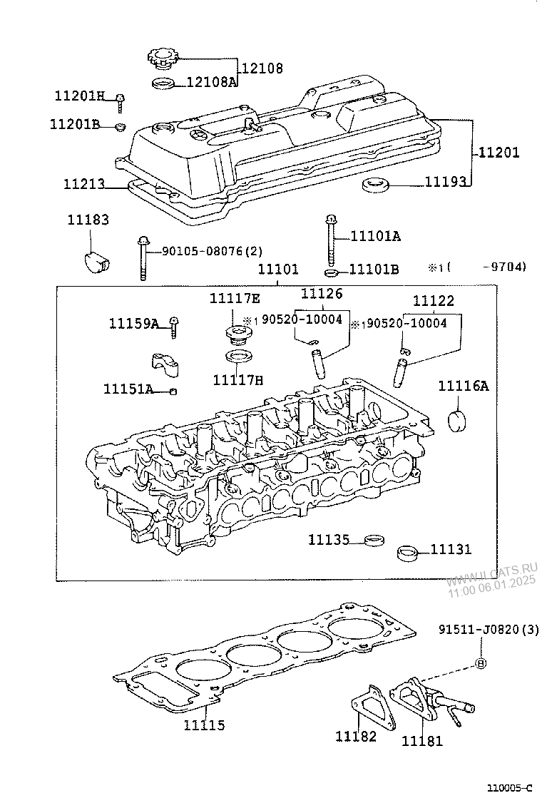 CYLINDER HEAD TOYOTA COASTER&(811230)